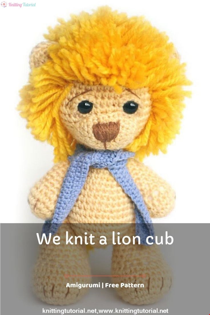 We knit a lion cub