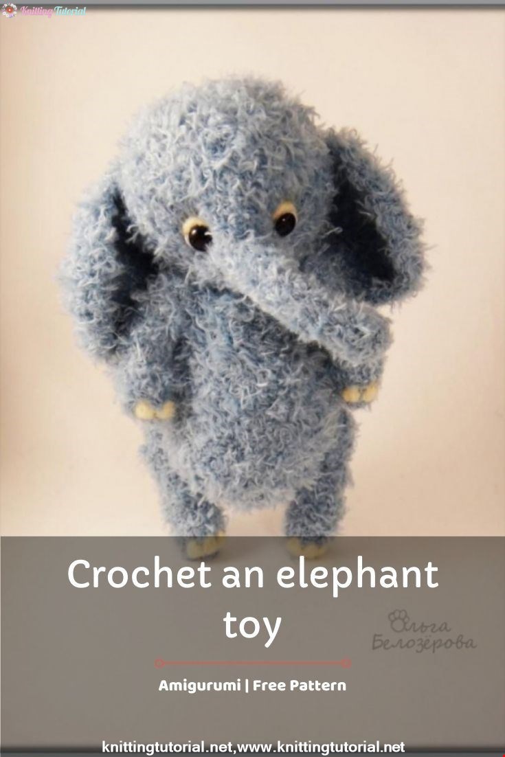 Crochet an elephant toy