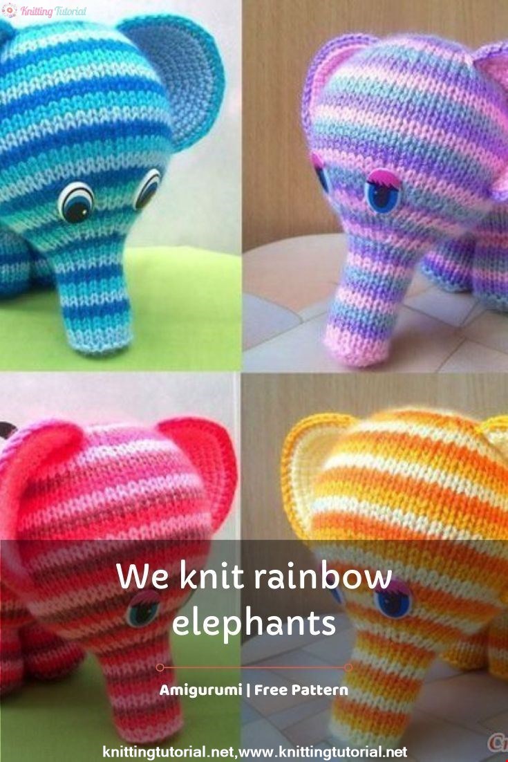 We knit rainbow elephants
