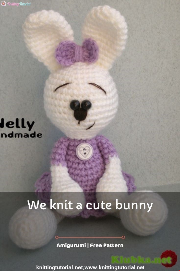 We knit a cute bunny