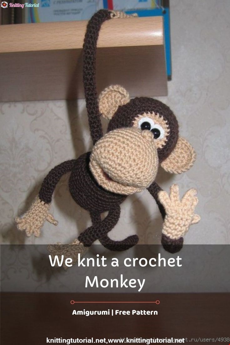 We knit a crochet Monkey