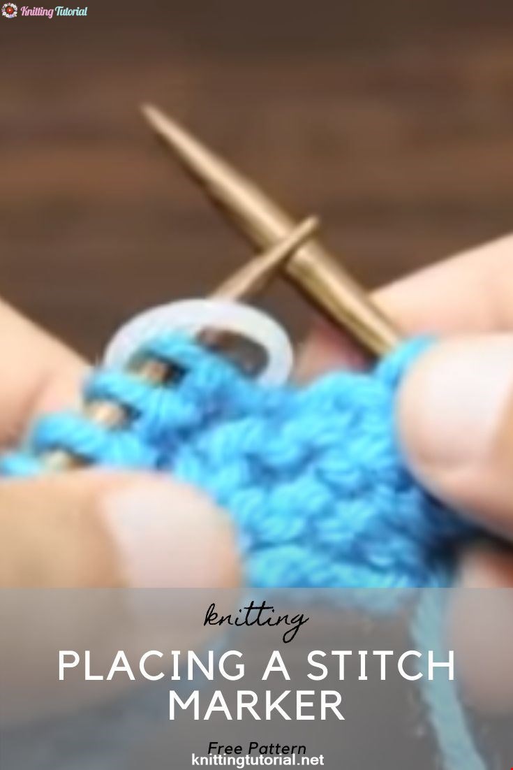 How to Knit: Placing a Stitch Marker