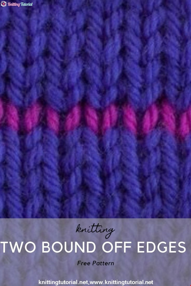 How to Knit: Seaming Two Bound Off Edges Together