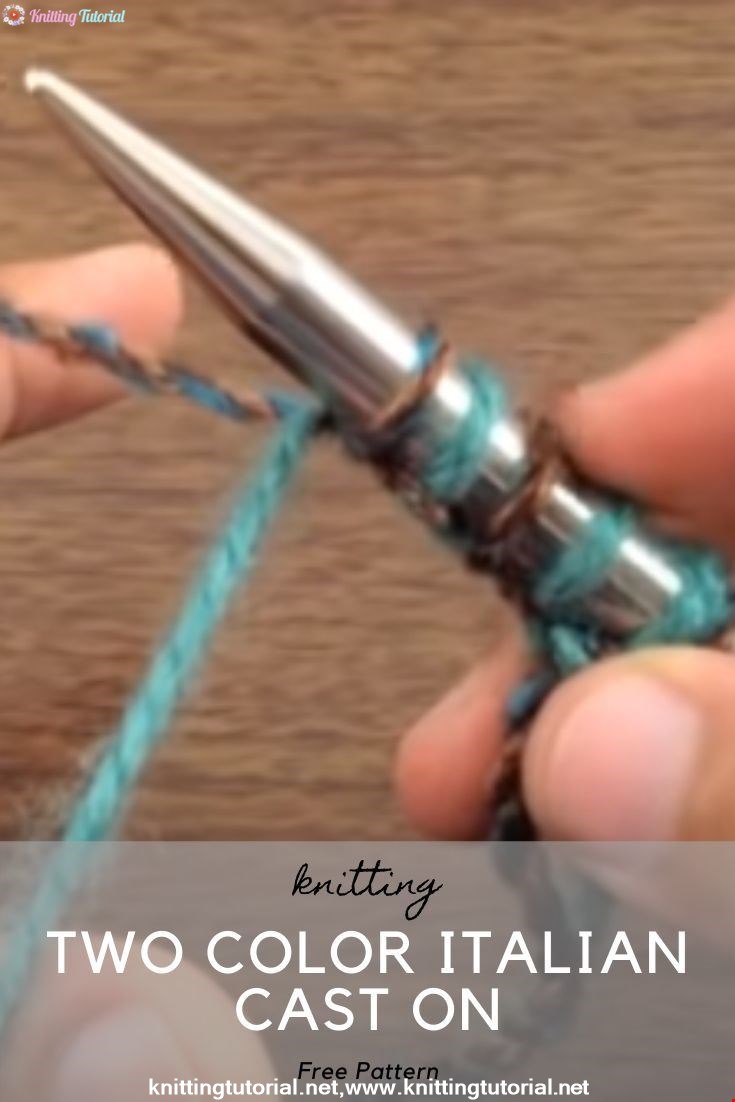 How to Knit the Two Color Italian Cast On