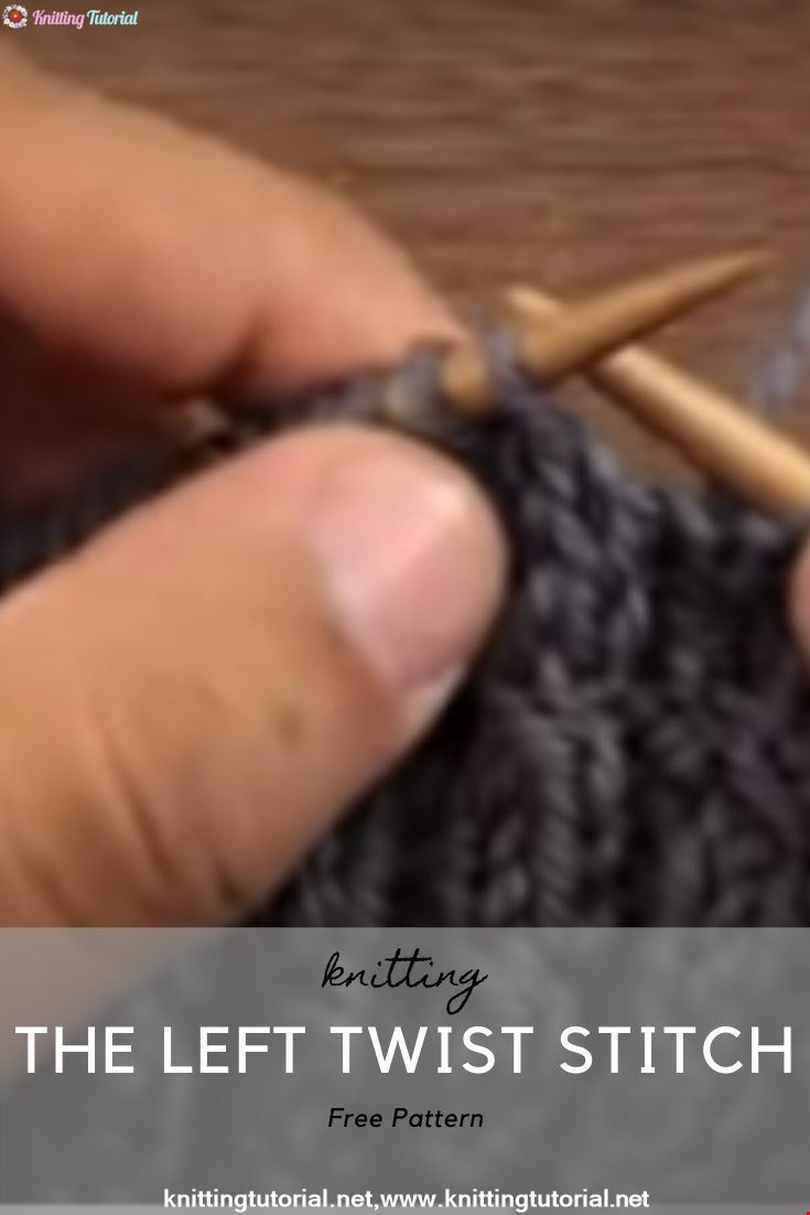 How to Knit the Left Twist Stitch