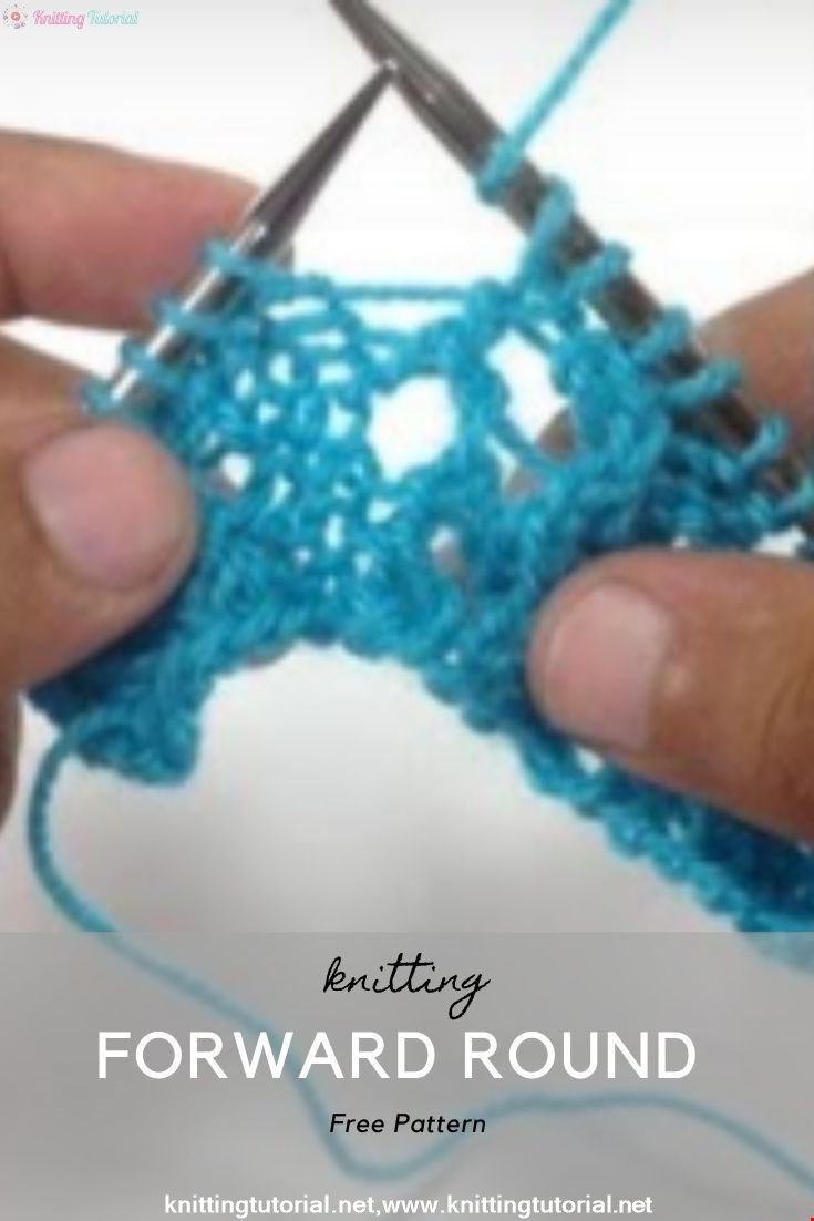 How to Knit the Yarn Forward Round Needle Increase - yfrn