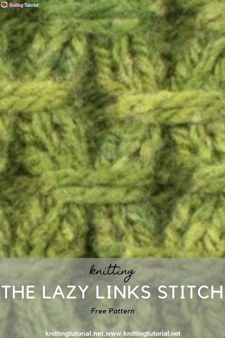 How to Knit the Lazy Links Stitch