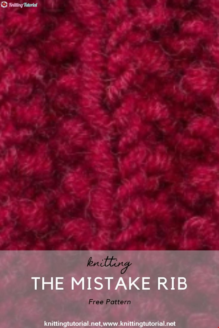The Mistake Rib Stitch :: Knitting Stitch #529 :: Right Handed