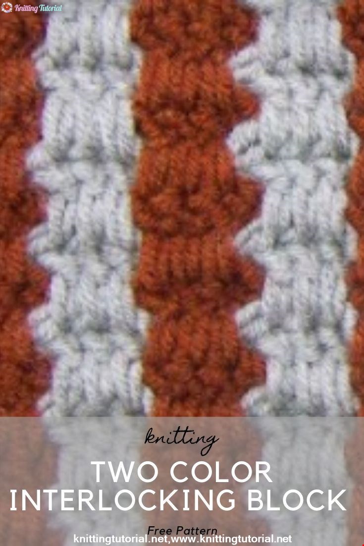 The Two Color Interlocking Block Stitch 