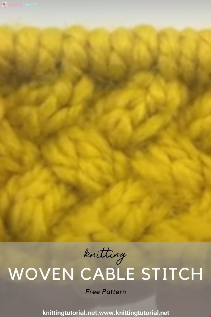 How to Knit the Woven Cable Stitch