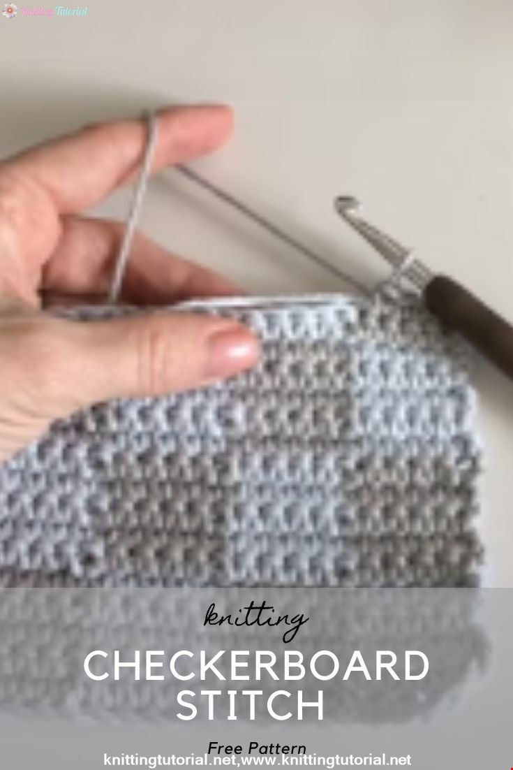 Crochet Checkerboard Stitch Tutorial