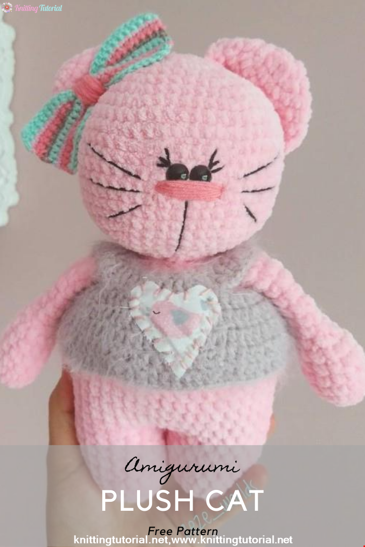 Plush Cat Crochet Pattern