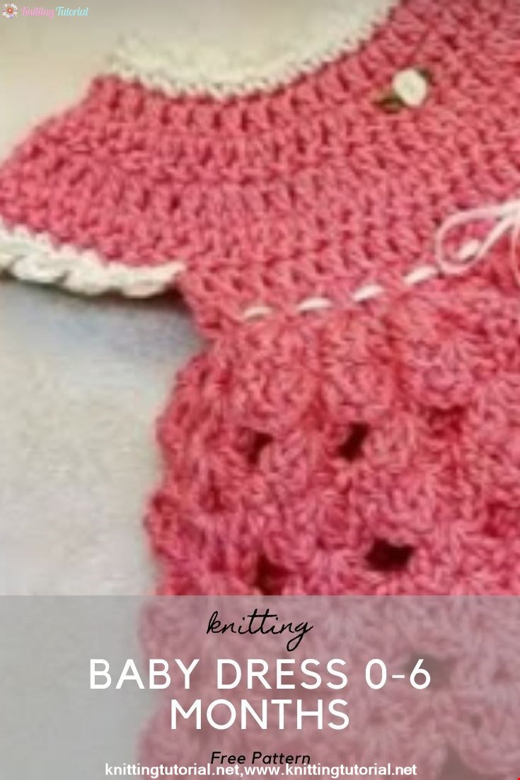 Crochet Baby Dress 0-6 months