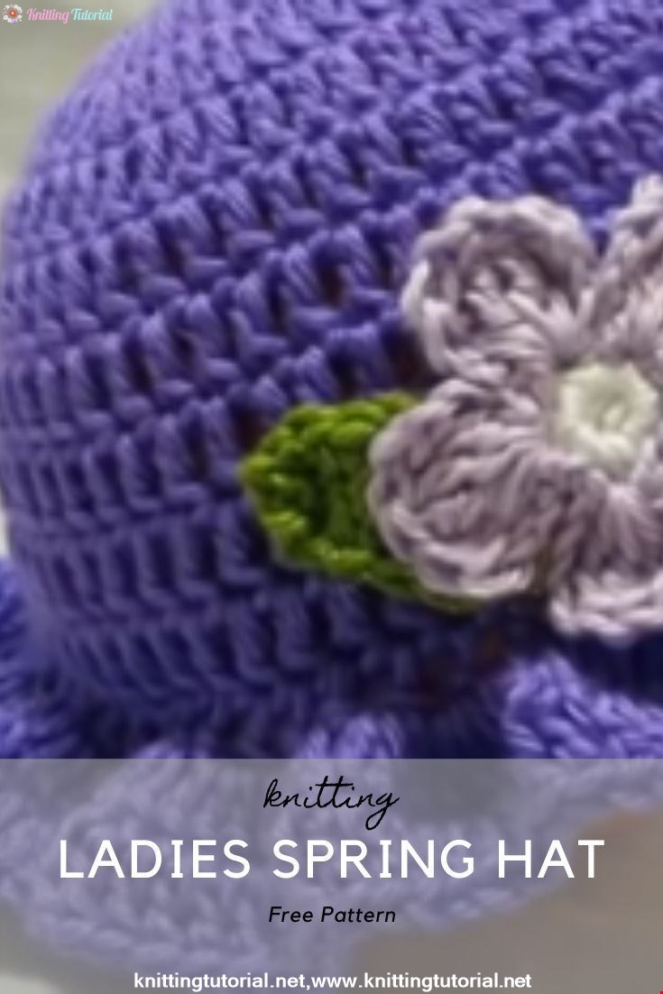 Crochet Easy Ladies Spring Hat