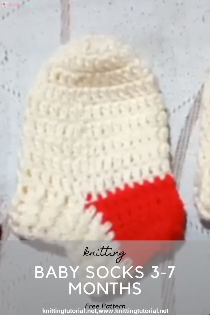 Crochet Baby Socks 3-7 Months Tutorial