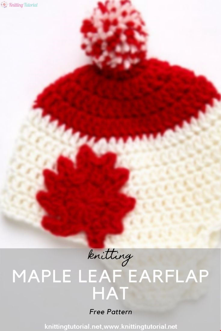 Maple Leaf Earflap Hat