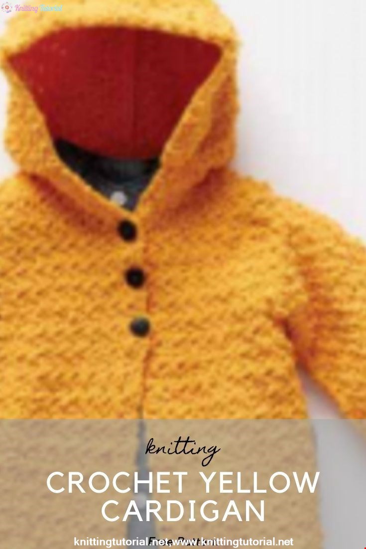 Crochet Yellow Cardigan