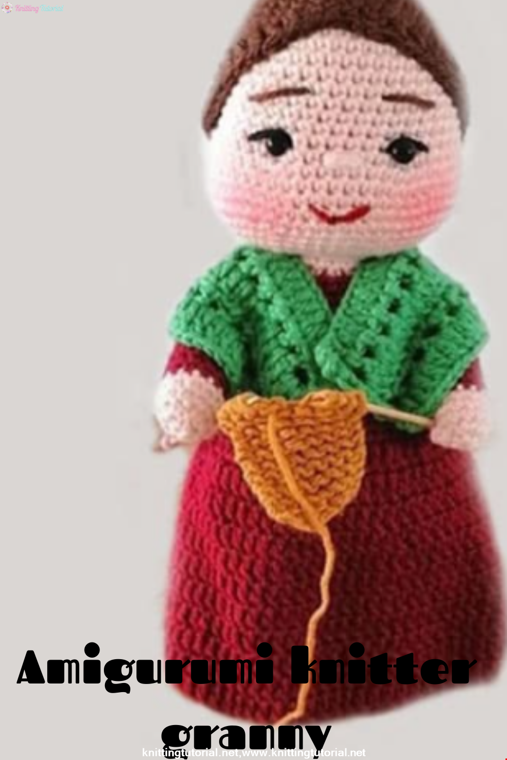 Amigurumi knitter granny recipe and making